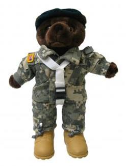 customizable army teddy bear