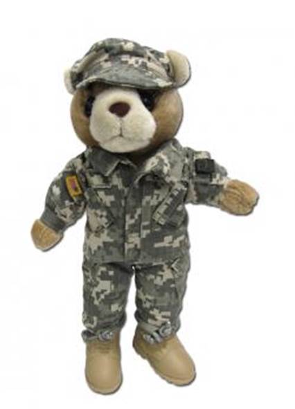 customizable army teddy bear