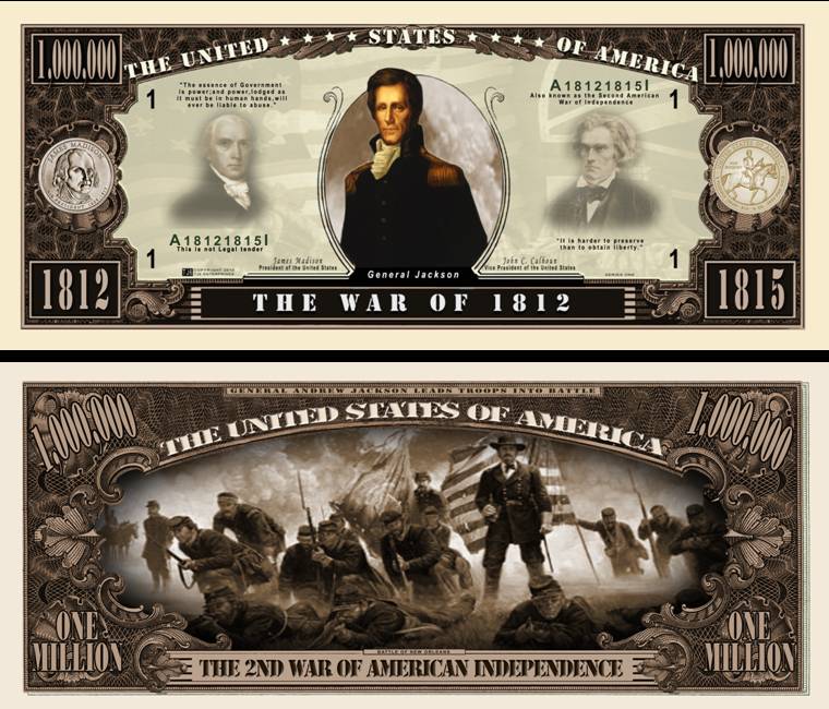 A WAR OF 1812 DOLLAR BILL (4000/399) eBay